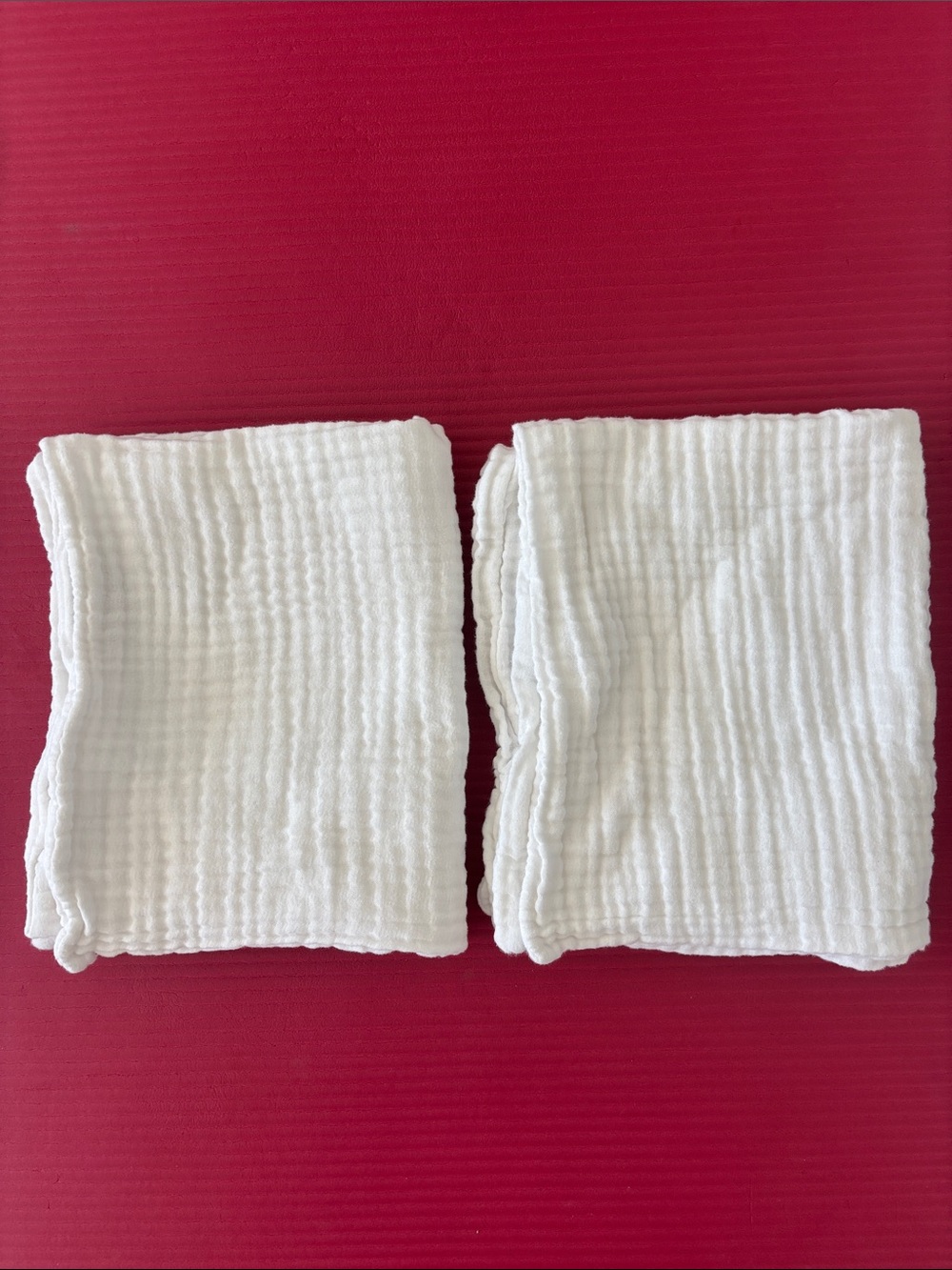 CB2 Organic Cotton Gauze White Standard Pillowcases Set of 2